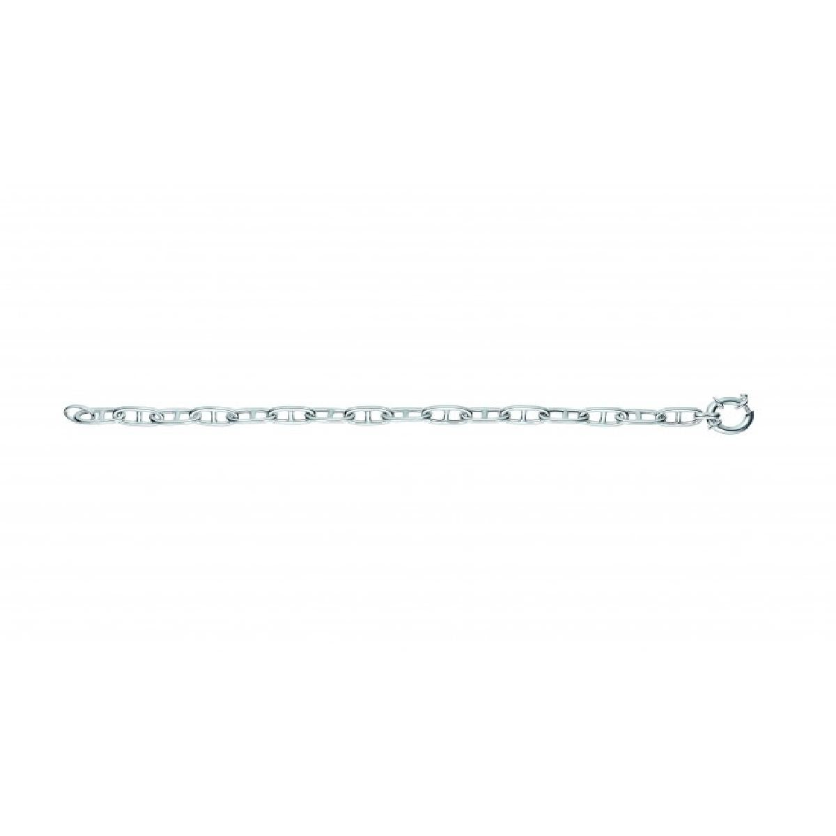 Collier Chaîne Maille Ronde Fine Et Souple Avec Fermoir Réglable Et Maillons Anti-Torsion – Argent 925