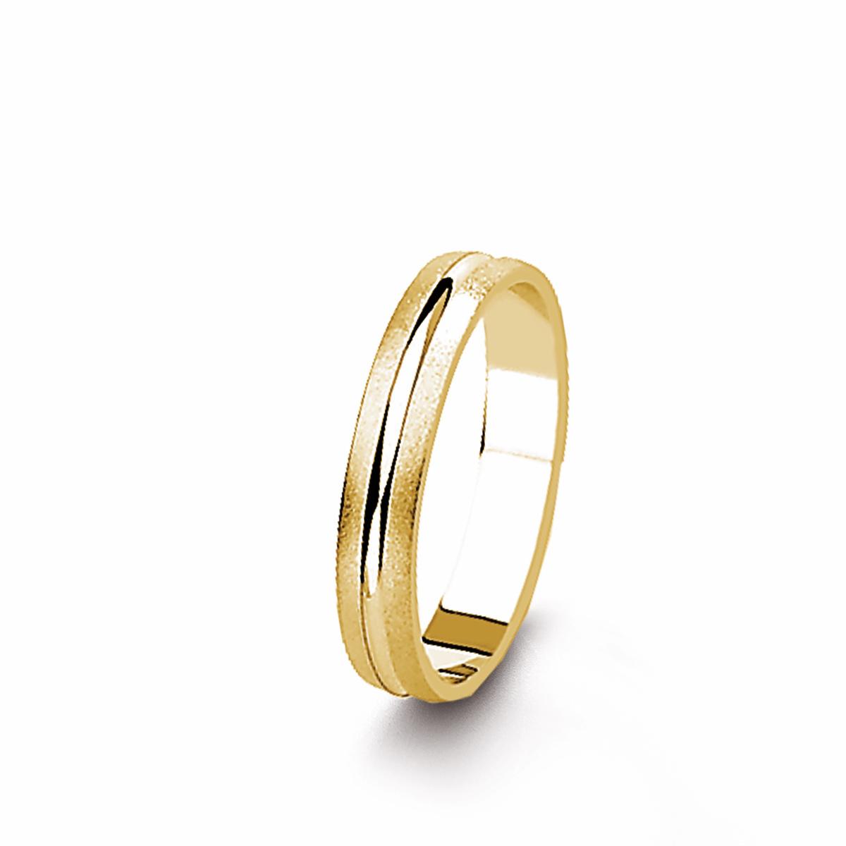 Alliances À Motifs Géométriques Gravés Et Alternés AU750 Poli Et Satiné – Or Jaune 18 Carats