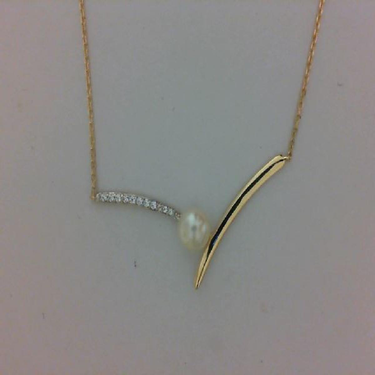 Colliers Simples P Blanches Zirconium Modèle Classique Longueur Réglable – Or 18 Carats