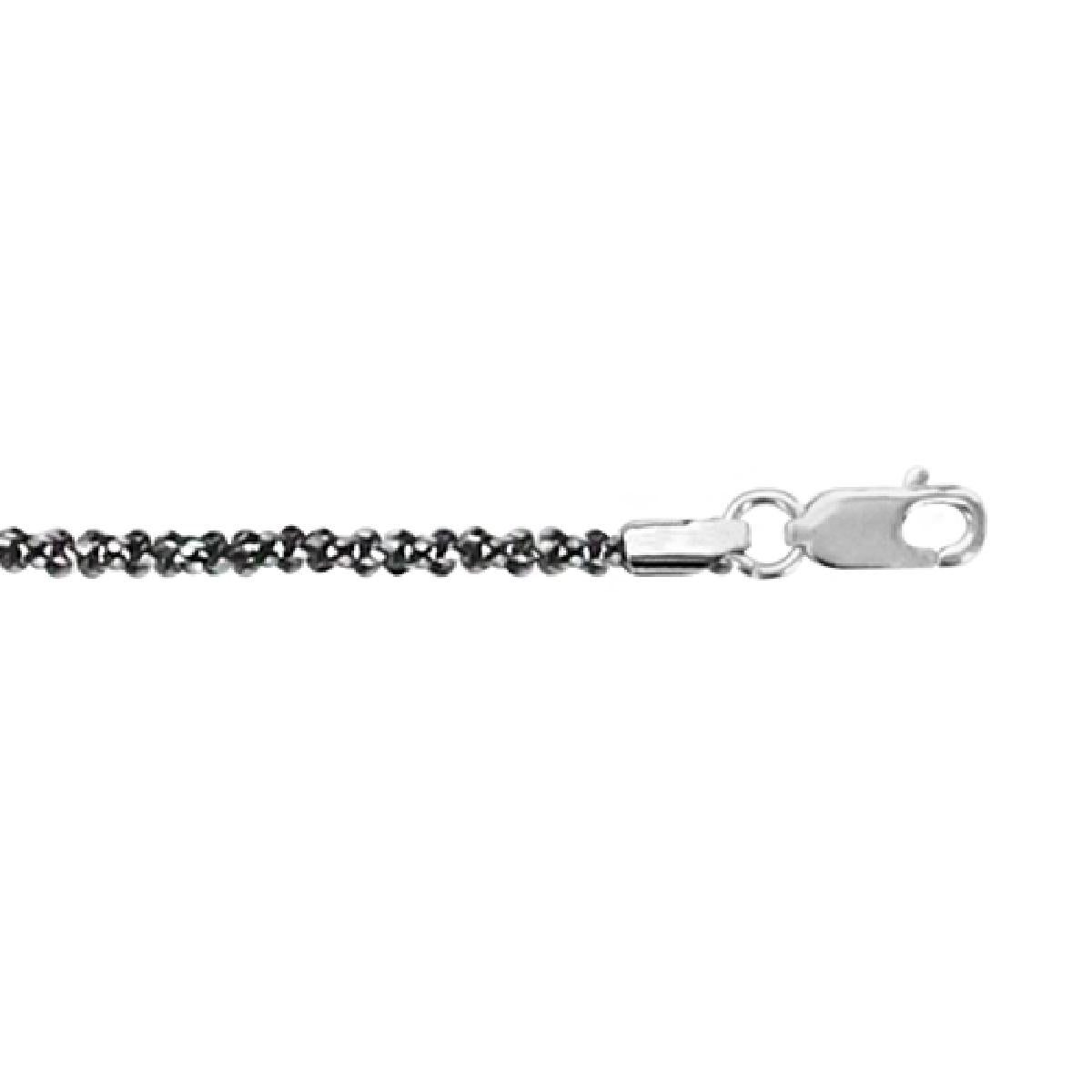 Bracelet fin maille twist Argent 925/1000, souple, longueur 18 cm, poids indicatif 1,80 g