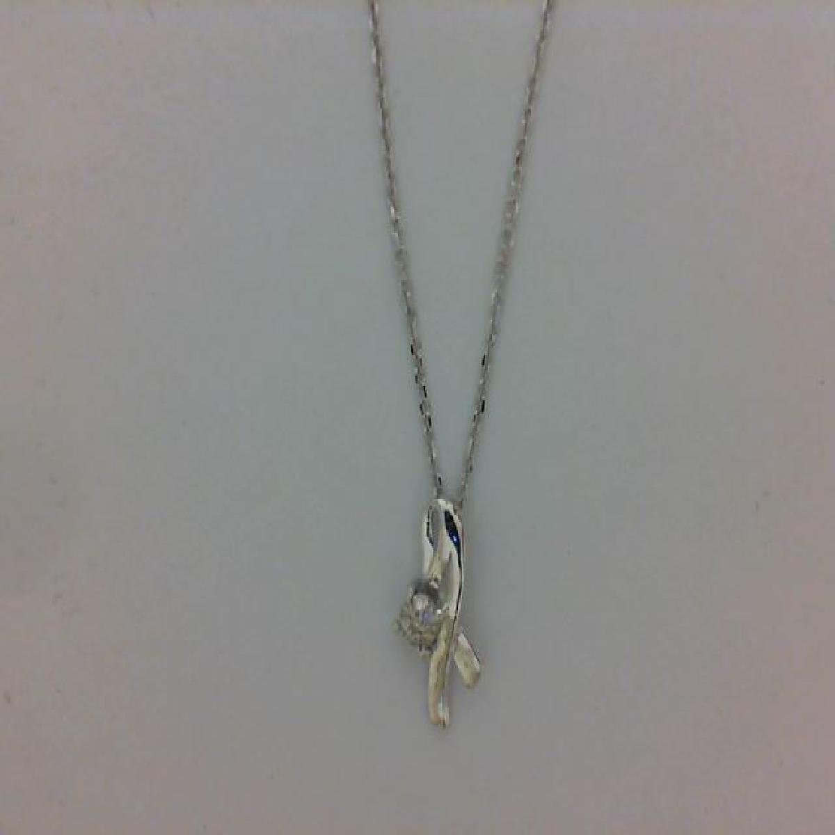 Collier Simple P. Blanches Diamant Collection Intempore Ligne – Or Jaune 9 Carats