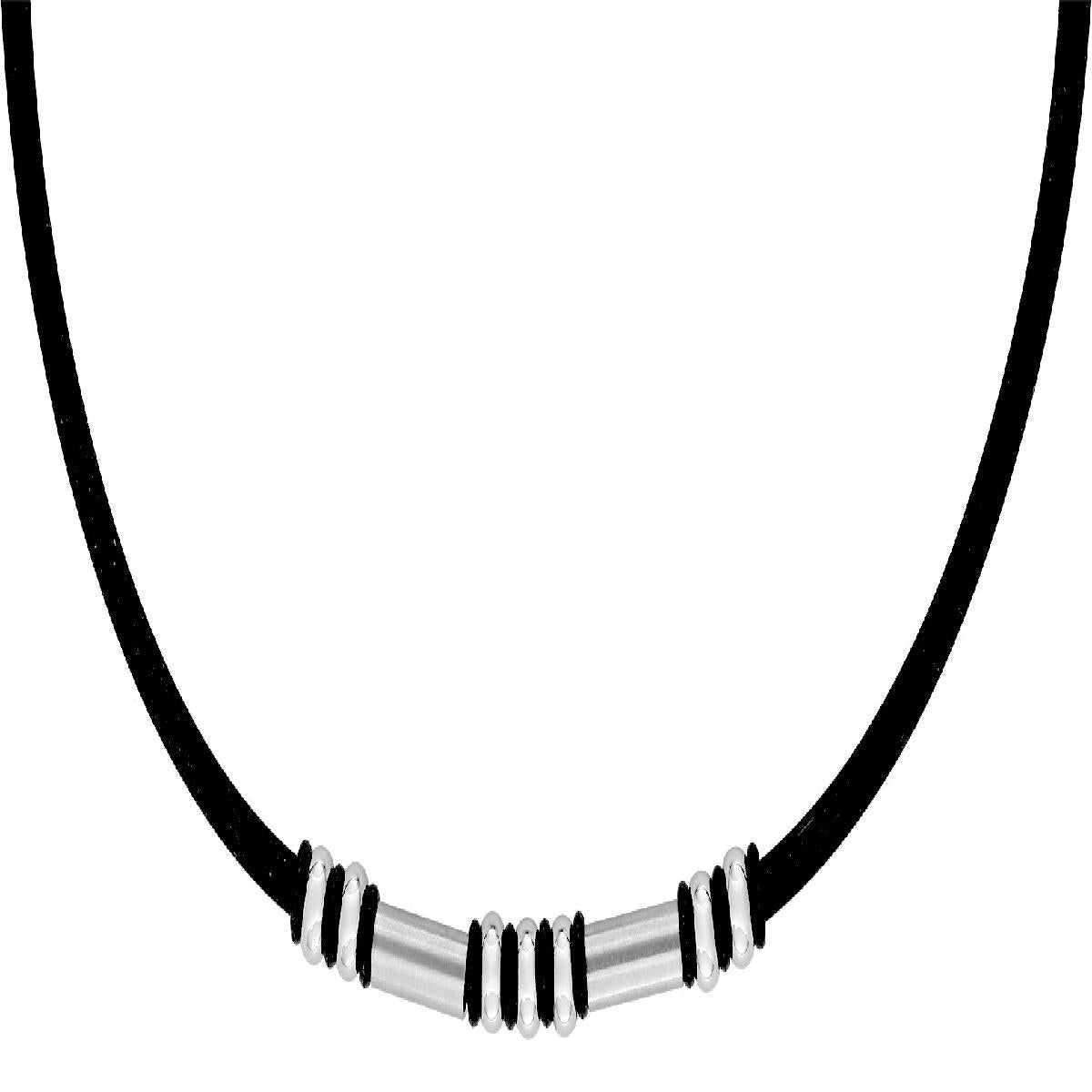 Collier Simple Modèle Matériaux Divers Réglable Longueur Universelle Pour Tous – Acier
