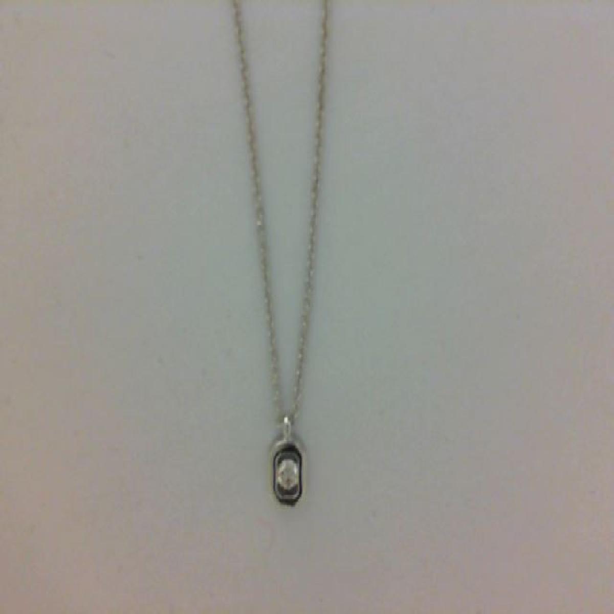 Collier Souple aux Perles Blanches et à un Diamant – Or 18 Carats de la Marque ALOÏZE