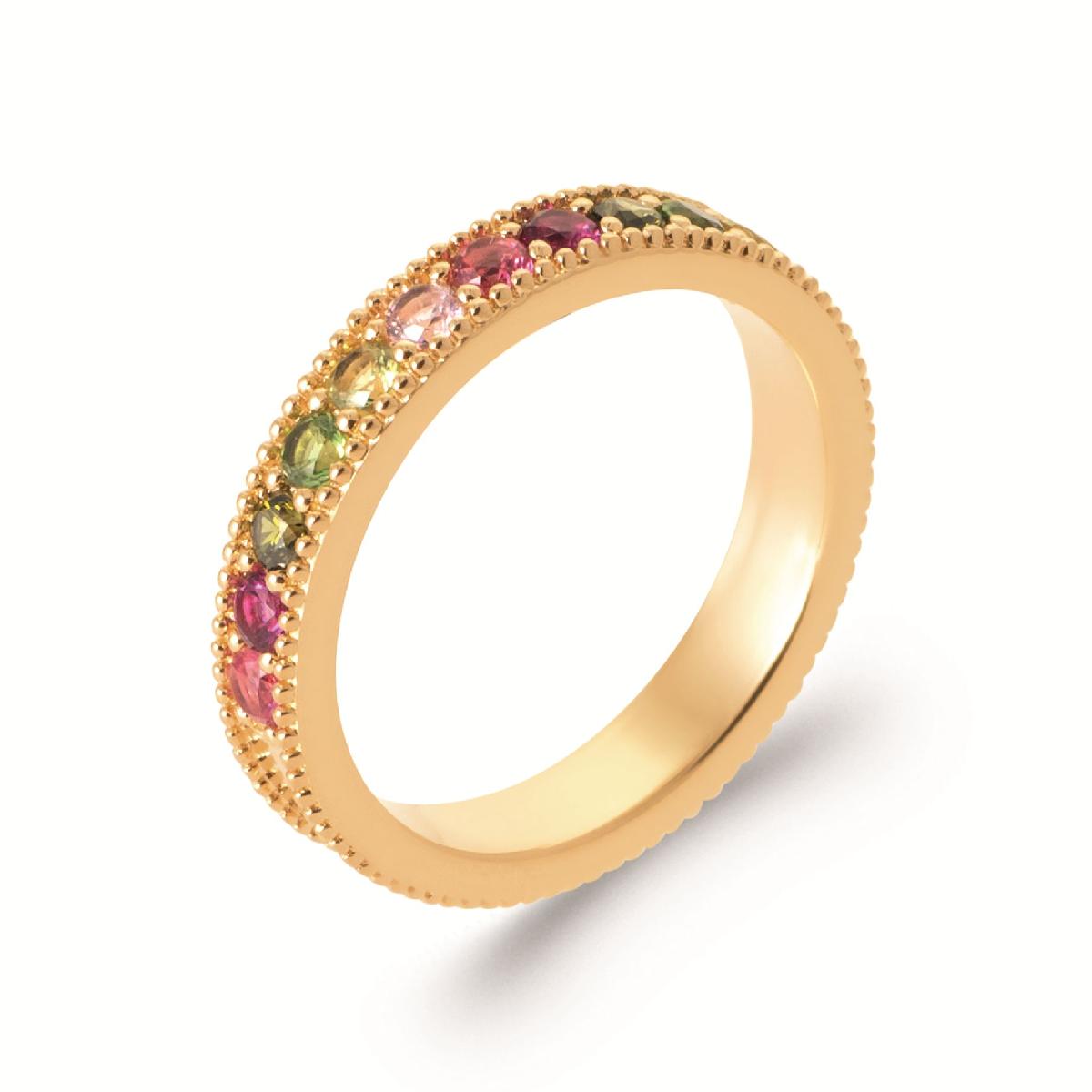 Gourmette Torsadée À Maillons Multiples Et Fins Compositions Multicolores – Zirconium