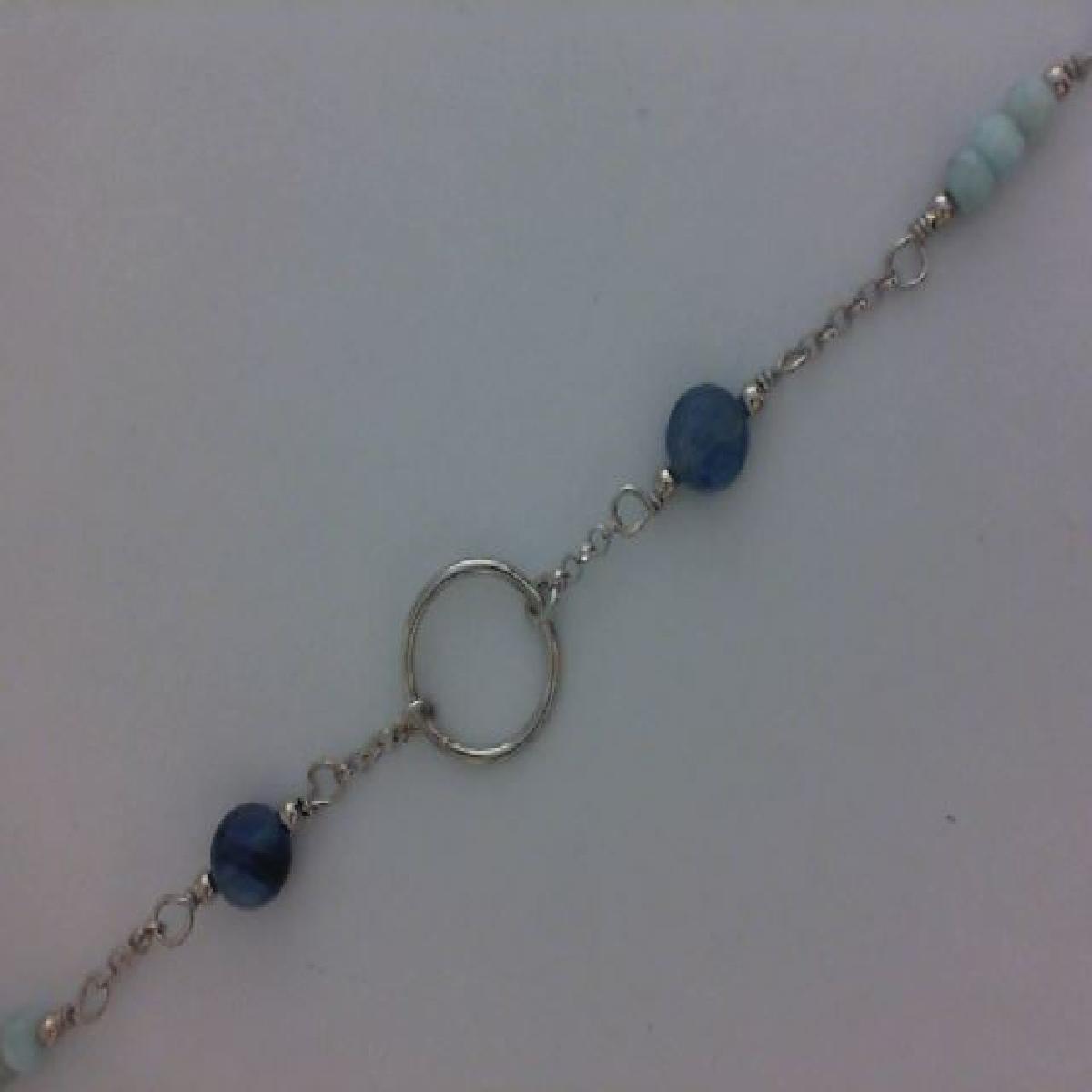 Bracelet Souple Modèle P Couleur – Argent 925, Longueur Réglable, Maillons Fins