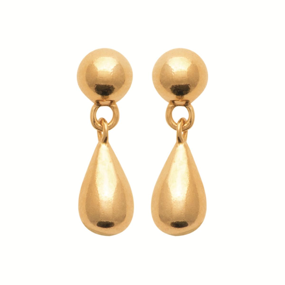 Boutons d'Oreilles Coloris Multicolore Et Pierres Taillées Facettées – Or Jaune 18 Carats