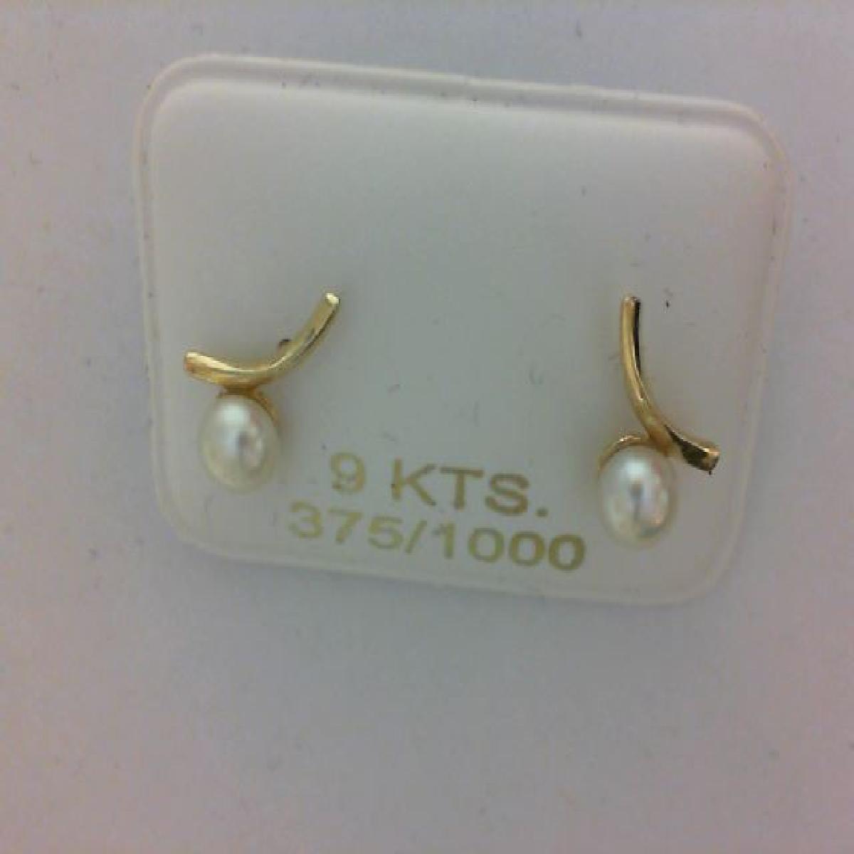 Boutons Pierres Blanches Pour Chemises Et Vestes Fines AU375 - Or Jaune 9 Carats