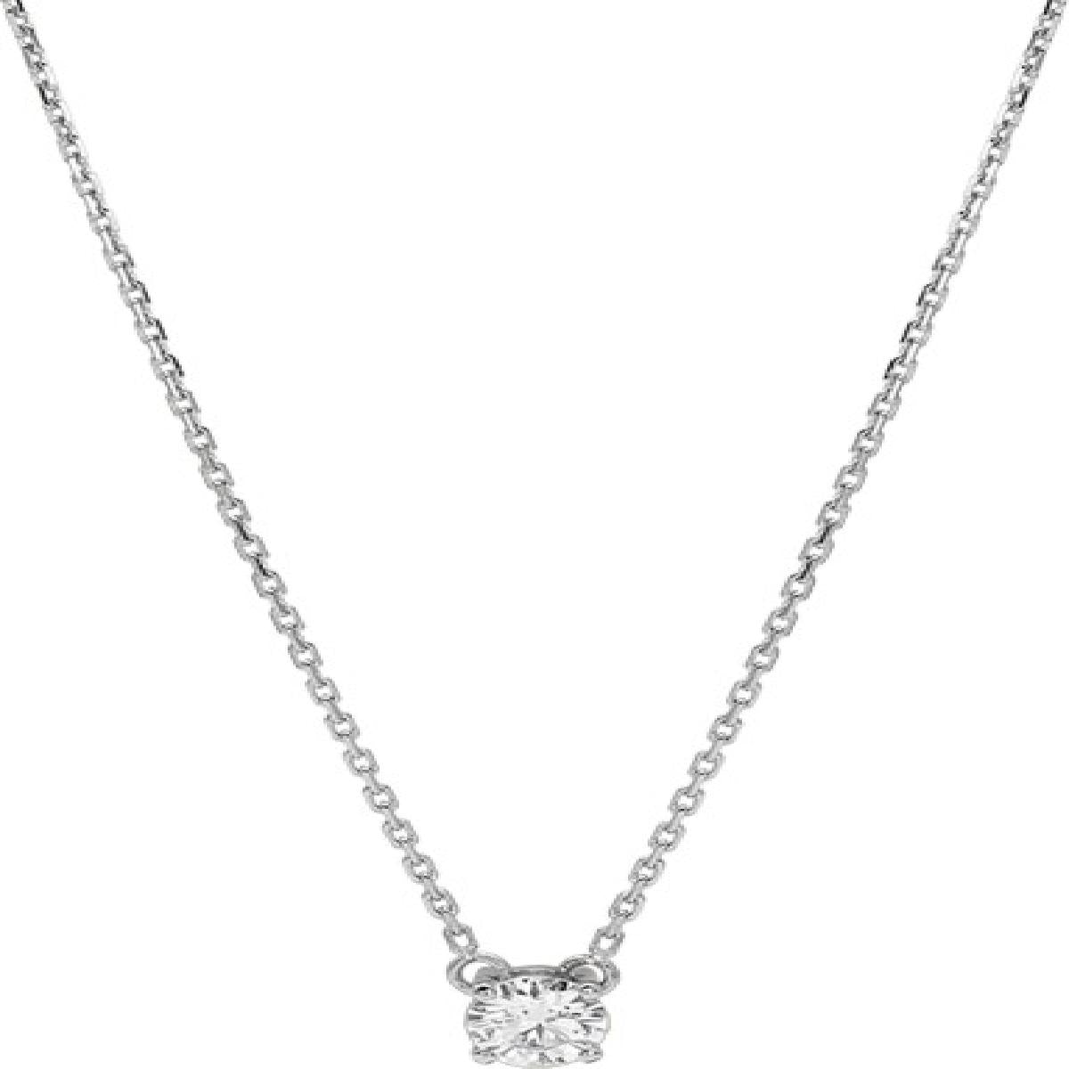 Collier Simple ALOÏZE P. Blanches Version Or 750 Zirconium Joaillerie Moderne Édition