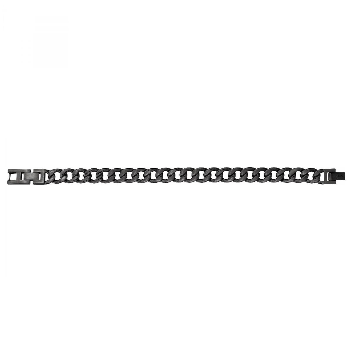 Bracelet Modèle Grosse Maille Vintage Longueur 19,5 cm Fermoir Double Clip – Acier