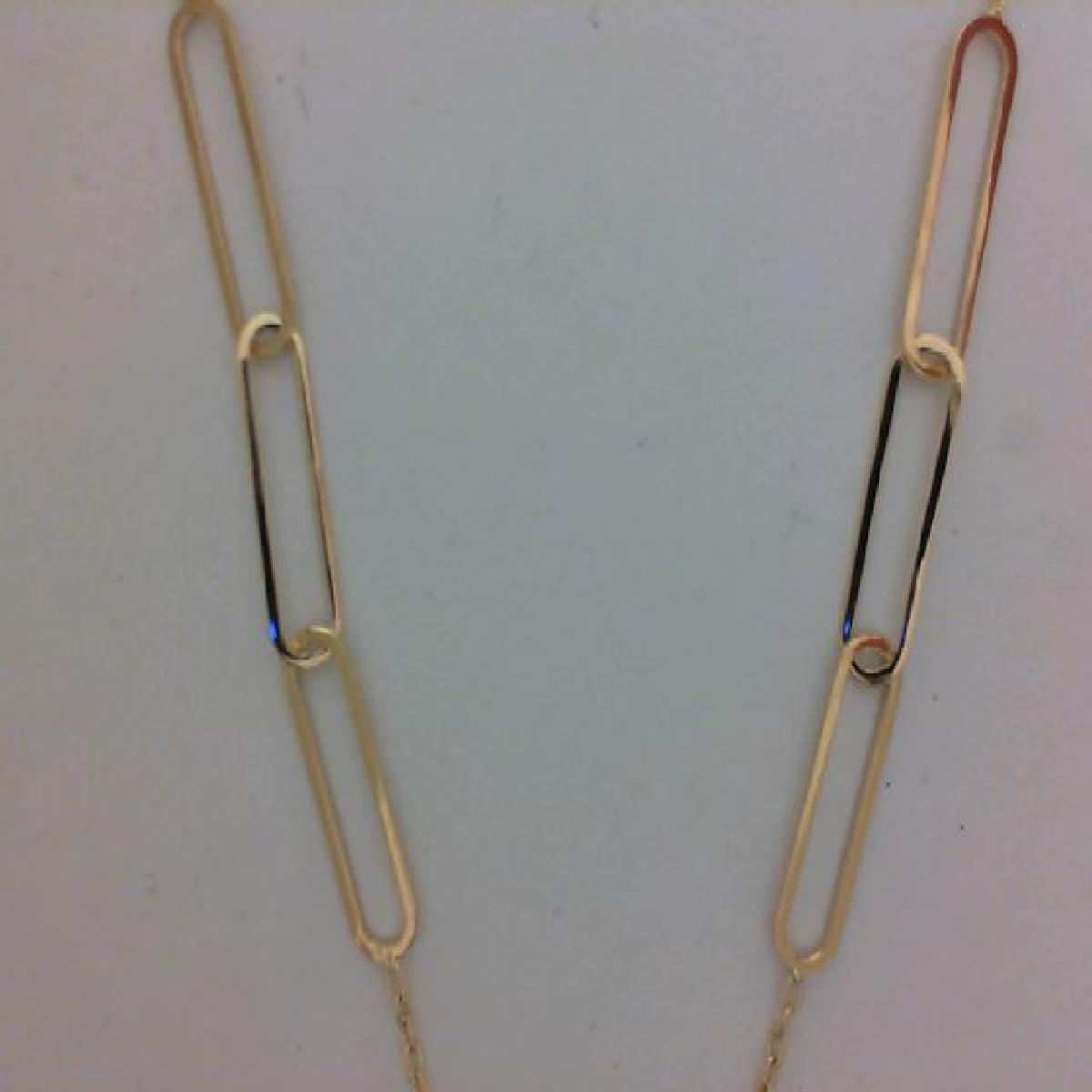 Collier Simple Tout Or Longue Chaîne Fine Lisse Épurée Et Élégante Design Classique – Or 18 Carats