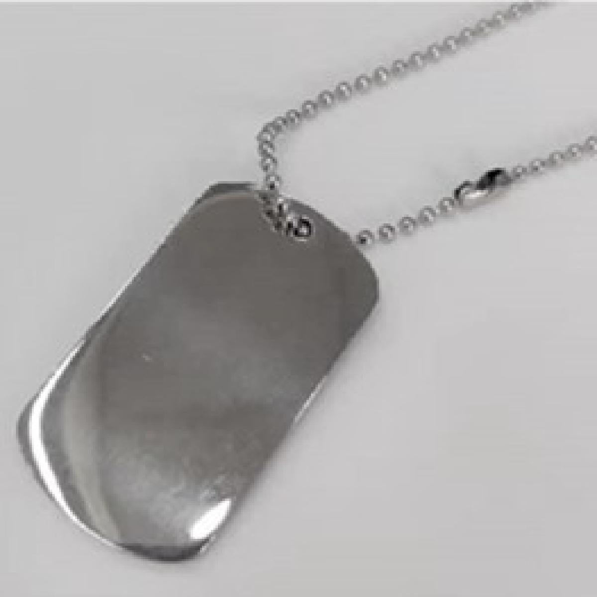 Collier Simple Modèle Classique ALOÏZE – Acier, Chaîne Droite, Longueur Standard