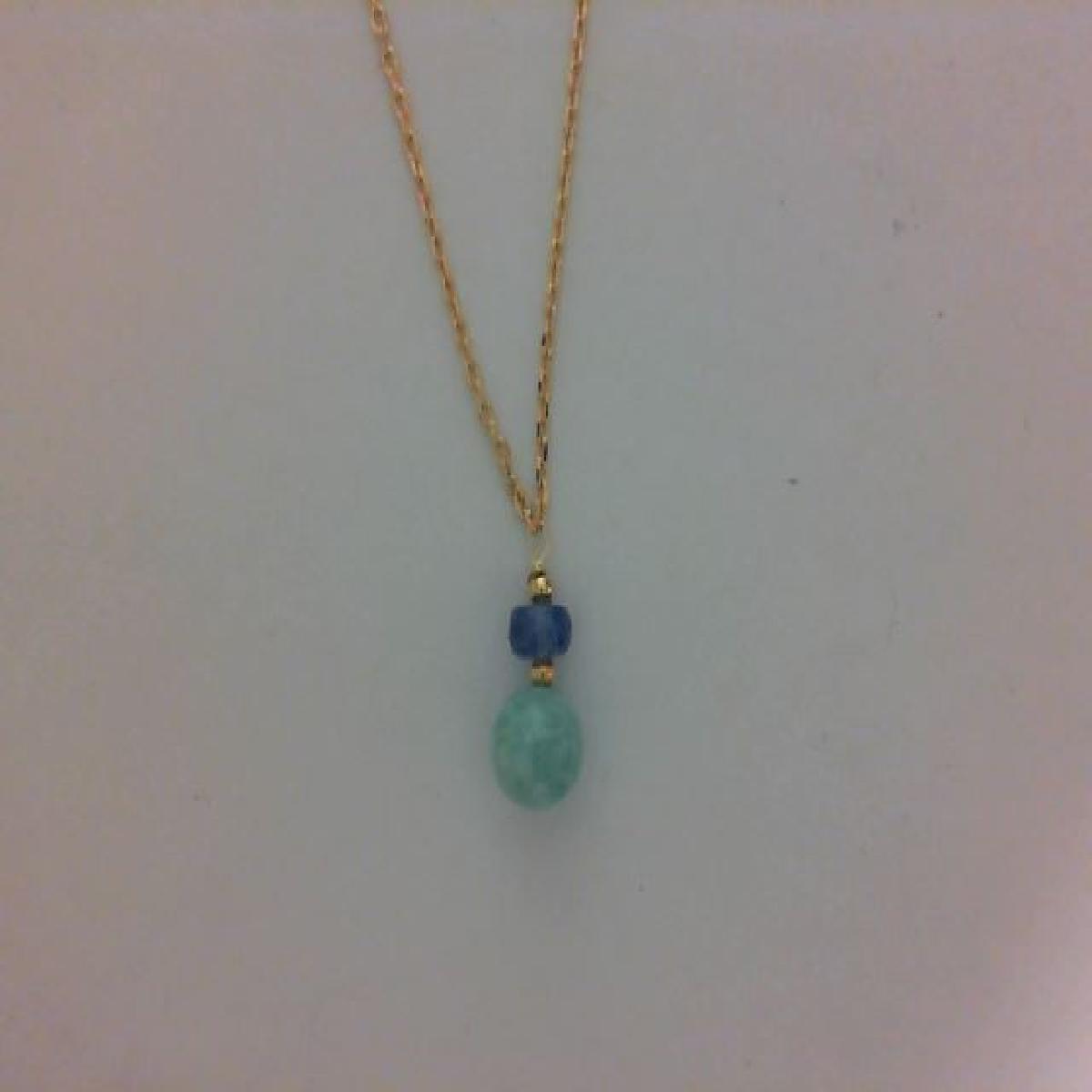 Collier Simple Couleur Modèle P Couleur Chaîne Fine Et Fermoir Traditionnel Classique