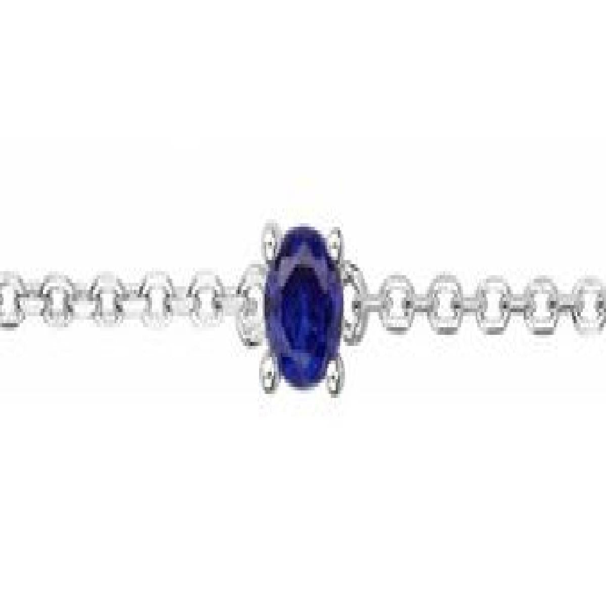 Bracelet Souple P.Couleur Spinelle – Argent 925 – Longueur Réglable Système d Attache Sécurisé