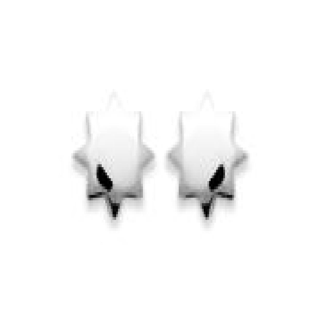 Boutons d'Oreille Gravés, Ronds, Finition Satinée et Taille Moyenne – AG925 Argent