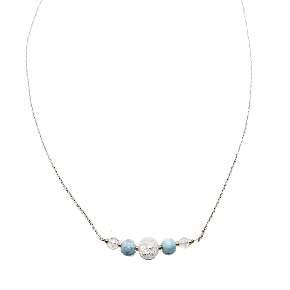 Collier Simple +P. Couleur Collection Aloïze Edition Longue Version - Argent 925