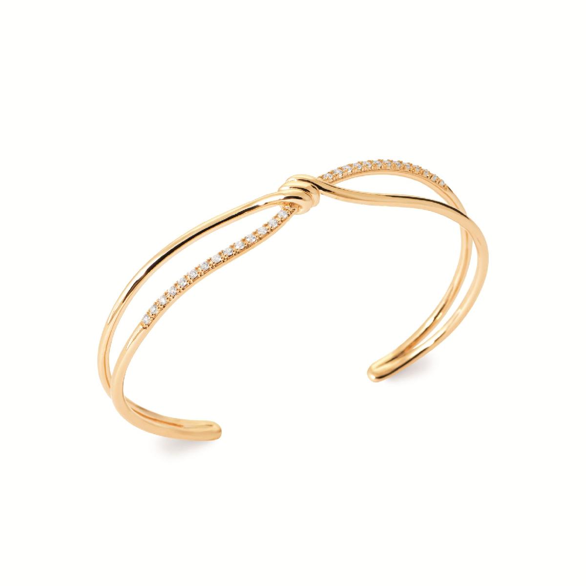 Bracelet Rigide Gravé Pour Femme Taille Standard Version Édition P. Blanche – Zirconium