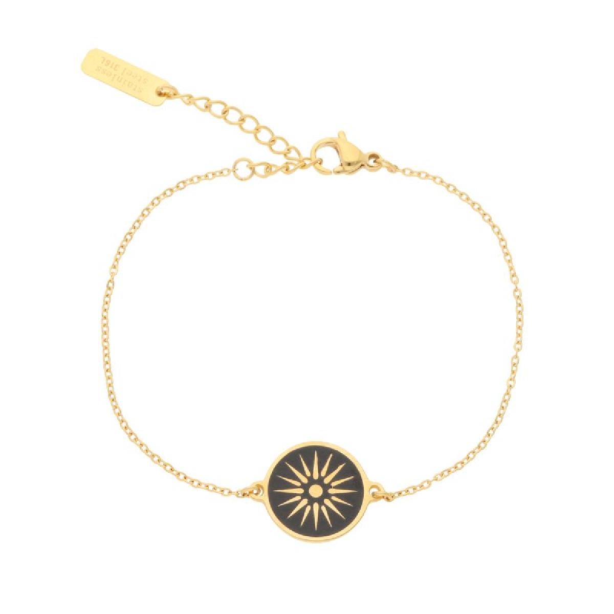 Pendentif miniature en forme de médaille gravée LORENZI – Or jaune 18 carats massif