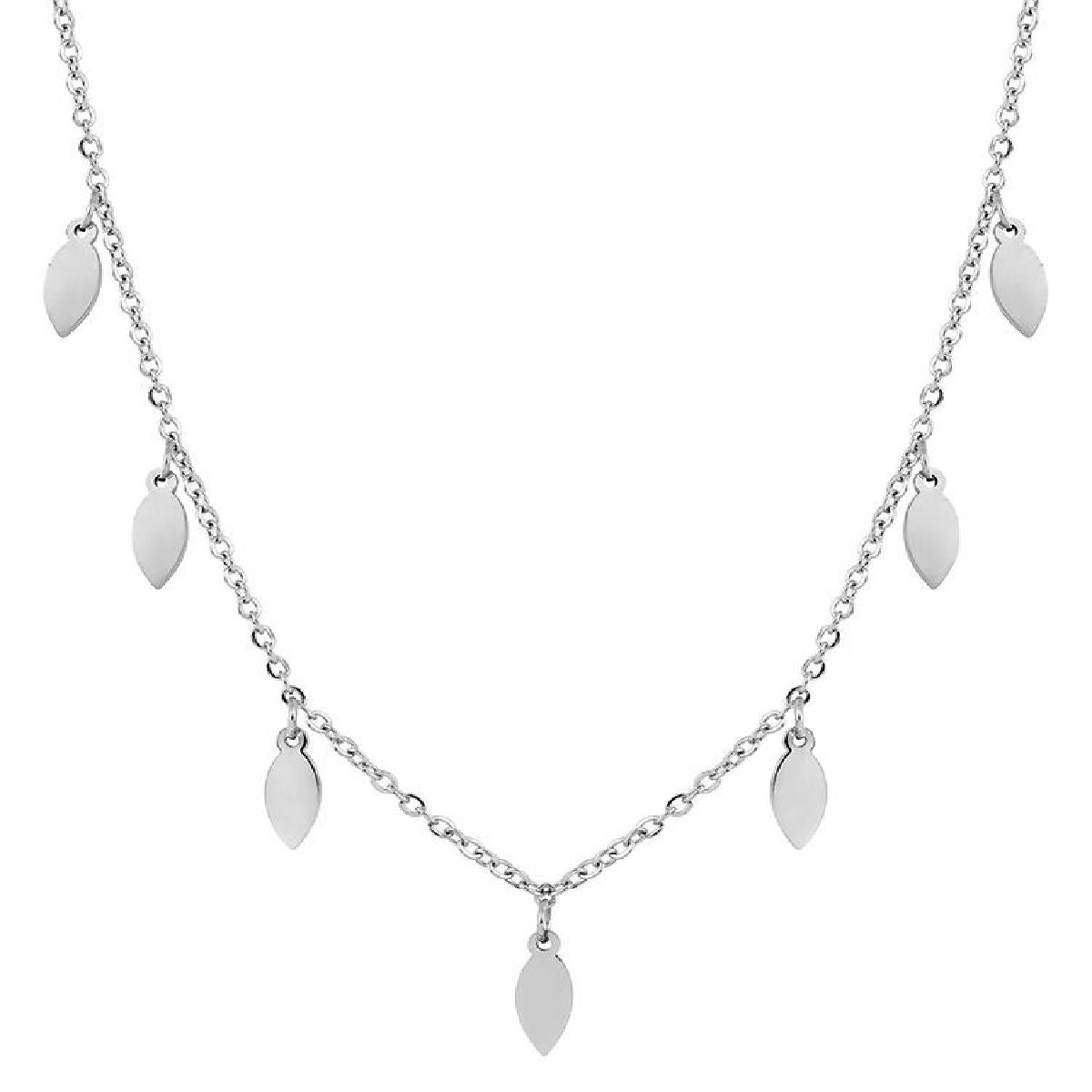 Collier Souple Maille Ronde 2 Millimètres Longueur 45 Cm Finition Satinée – Acier Inoxydable