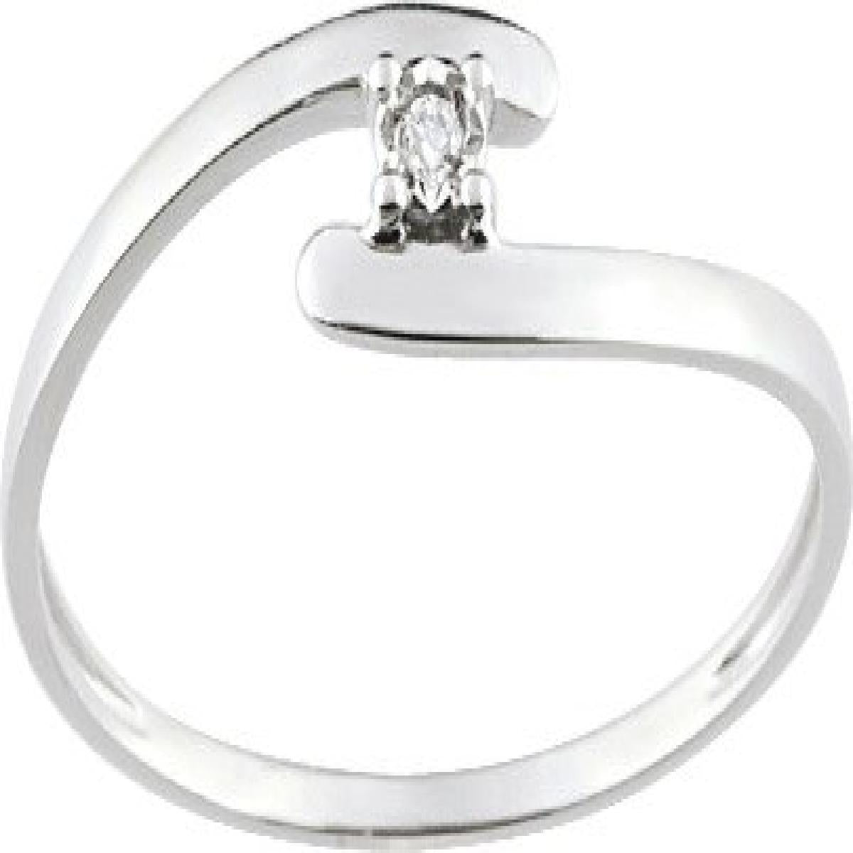Bagues AU375 – Or Jaune 9 Carats et Diamant Taille Brillant Rond G VS Pureté Naturelle