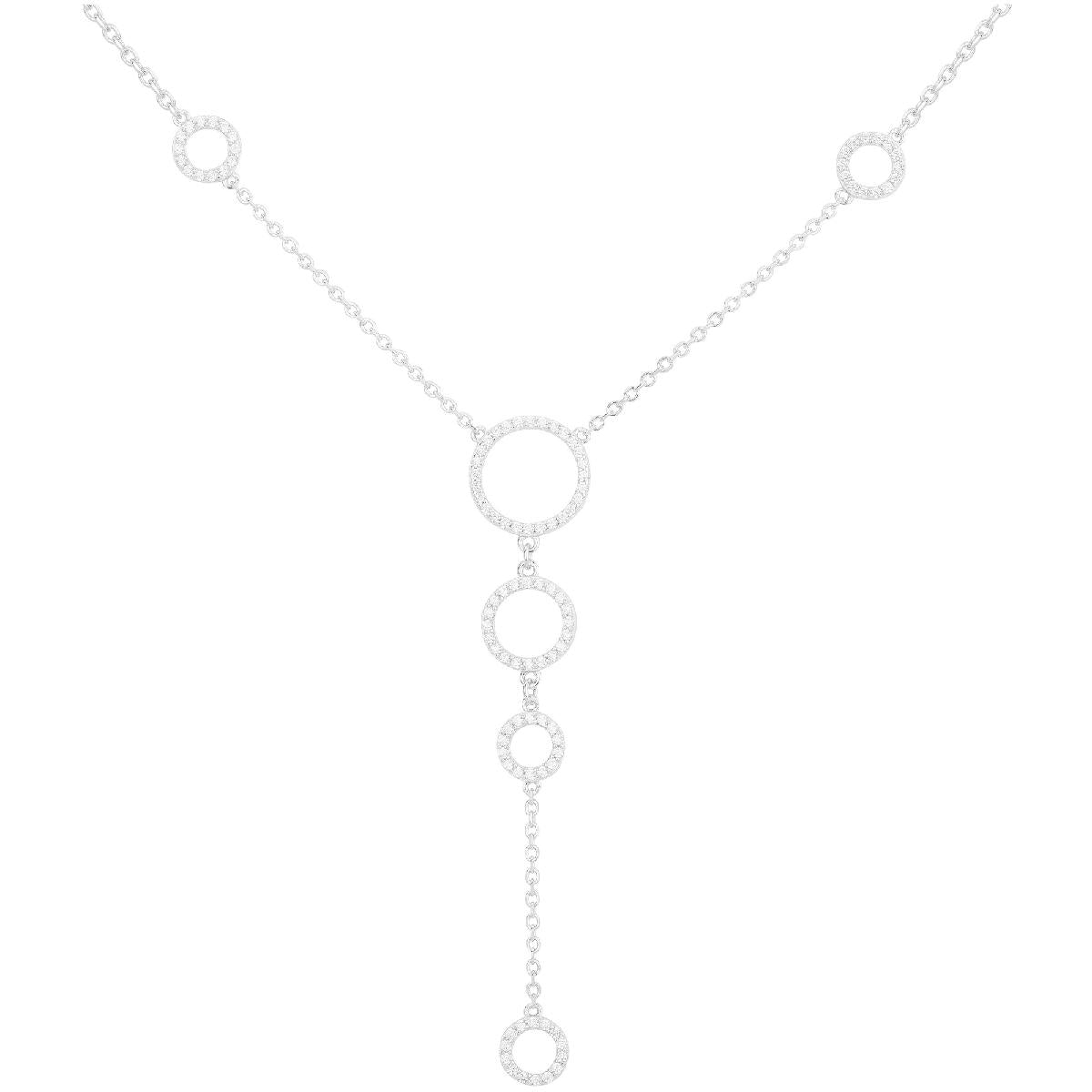 Colliers Simples P. Blanches Collection Céleste Historique Argent 925 Et Zirconium