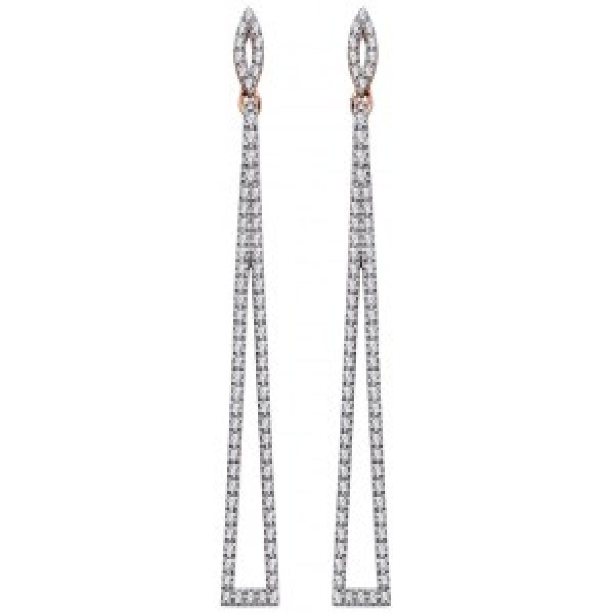 Boucles d'oreilles Goutte Empreinte Matrix Style Couture Lignée – Or jaune 18 carats