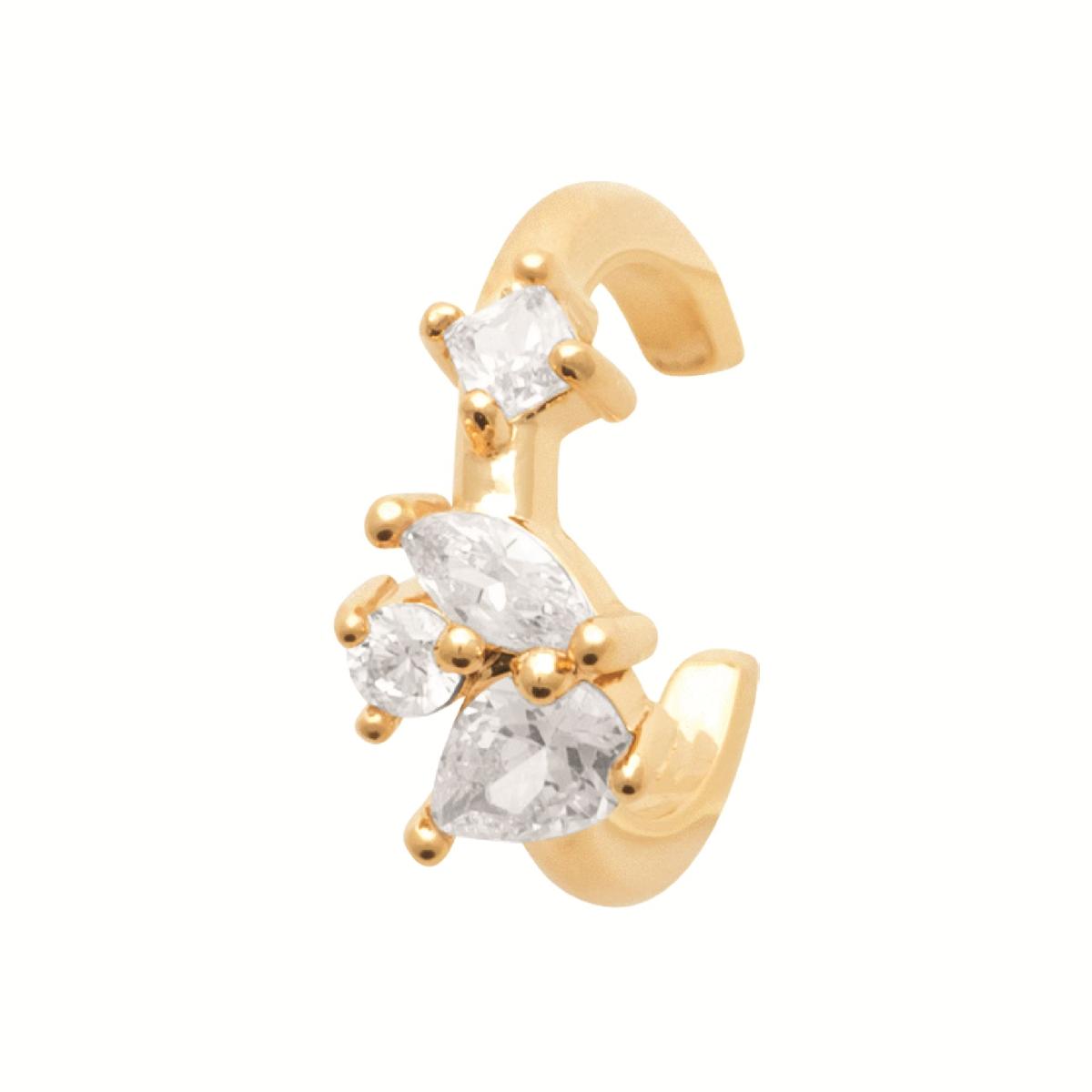 Boucles d'oreilles variées – Or jaune 18 carats, modèle simple à fermoir cliquet, jeu de plusieurs pièces