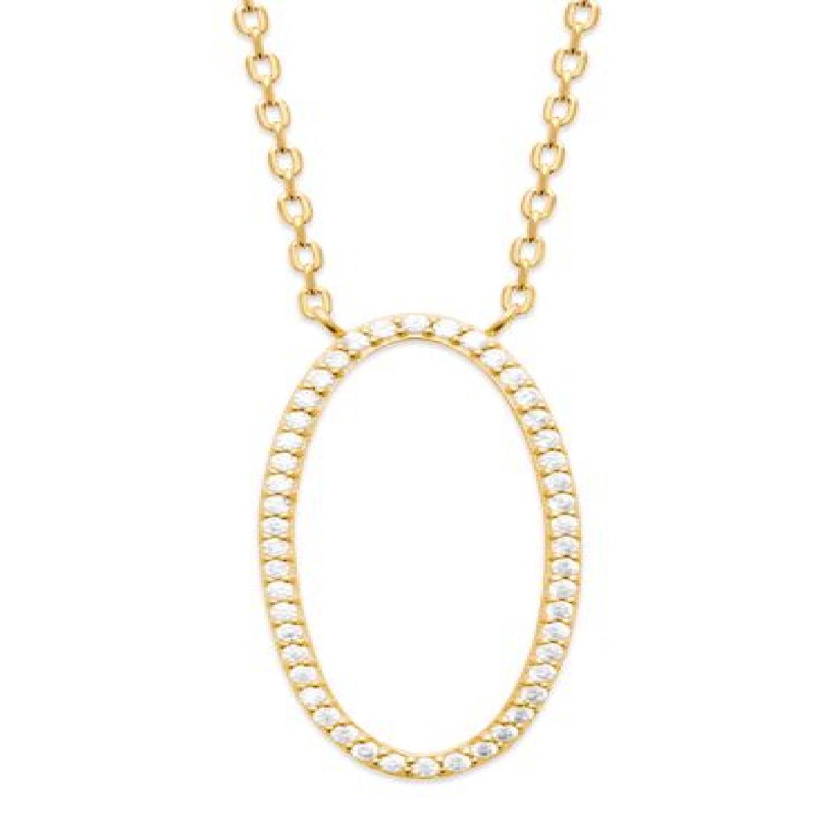 Collier Simple P. Blanches Collection Raffinée Version 3 Longue Maille Fine – Zirconium