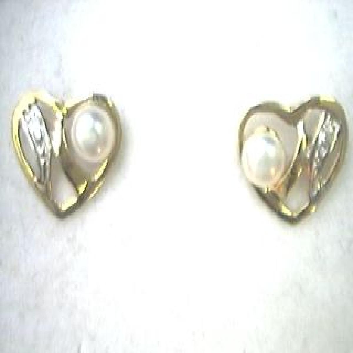 Boucles D'Oreilles AU375 Zirconium Hypoallergénique À Finition Polie Satinée Brillante