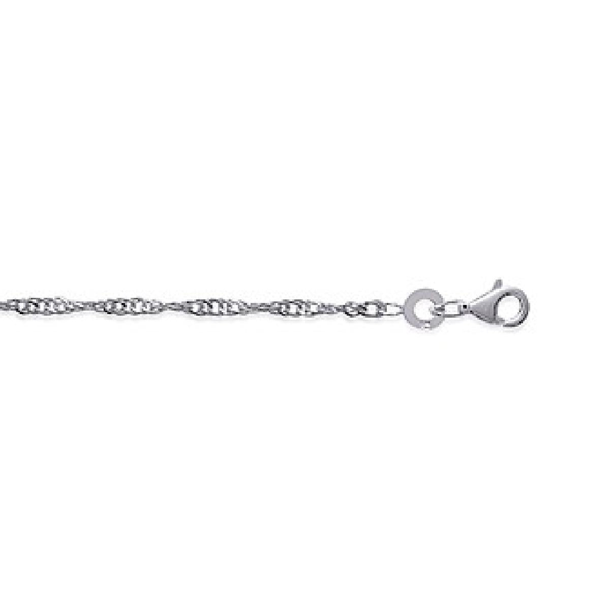 Collier AG925 Argent 925 Pour Femme Longueur Standard Ajustable Gravable Personnalisable