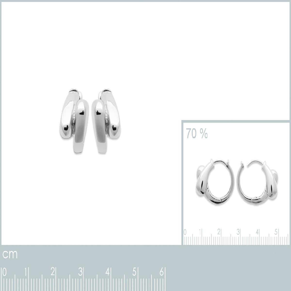 Boucles d'Oreilles AG925 ALOÏZE, Modèle Clou, Design Épuré, Collection Intemporelle – Argent 925