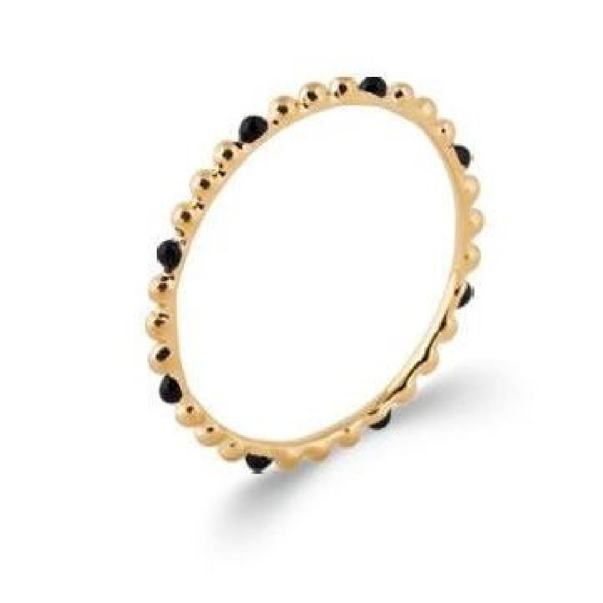 Bague Ronde Modèle ALOÏZE Classic – Or Jaune 18 Carats Finition Polie Martelée Pour Femme