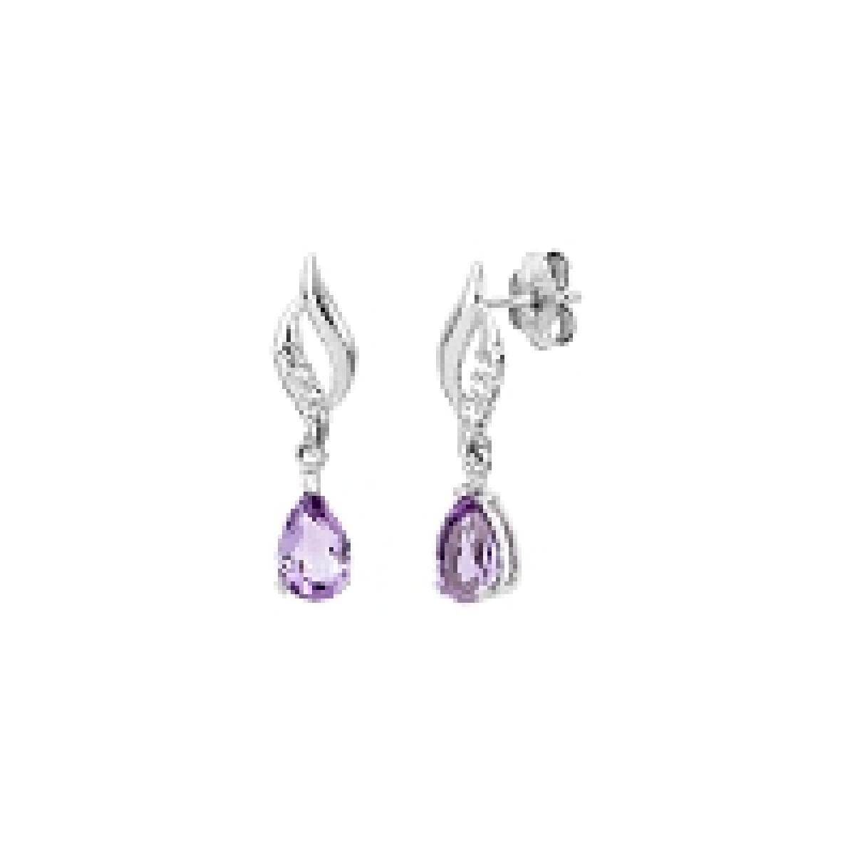 Créole AU375 Zirconium Dormeuse Pendante Pampille Oreille ALOÏZE Édition Limitée