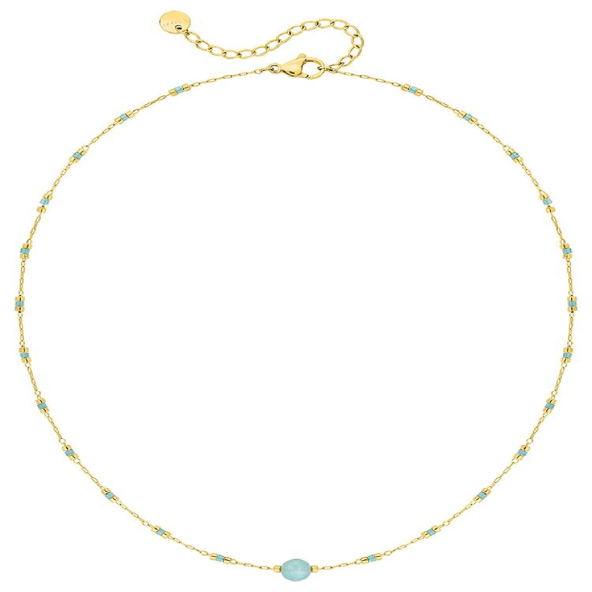 Collier Souple +P. Couleur Multicolore Finition Satinée Brossé – Acier Inoxydable