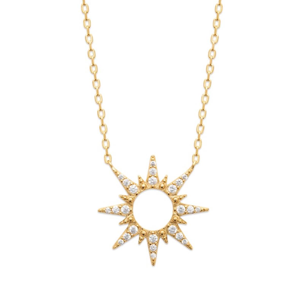 Collier Emalino - Plaqué Or Jaune 3 Microns Longueur 45 Cm Avec Anneaux Intermédiaires 42 Et 40 Cm Fermoir Mousqueton