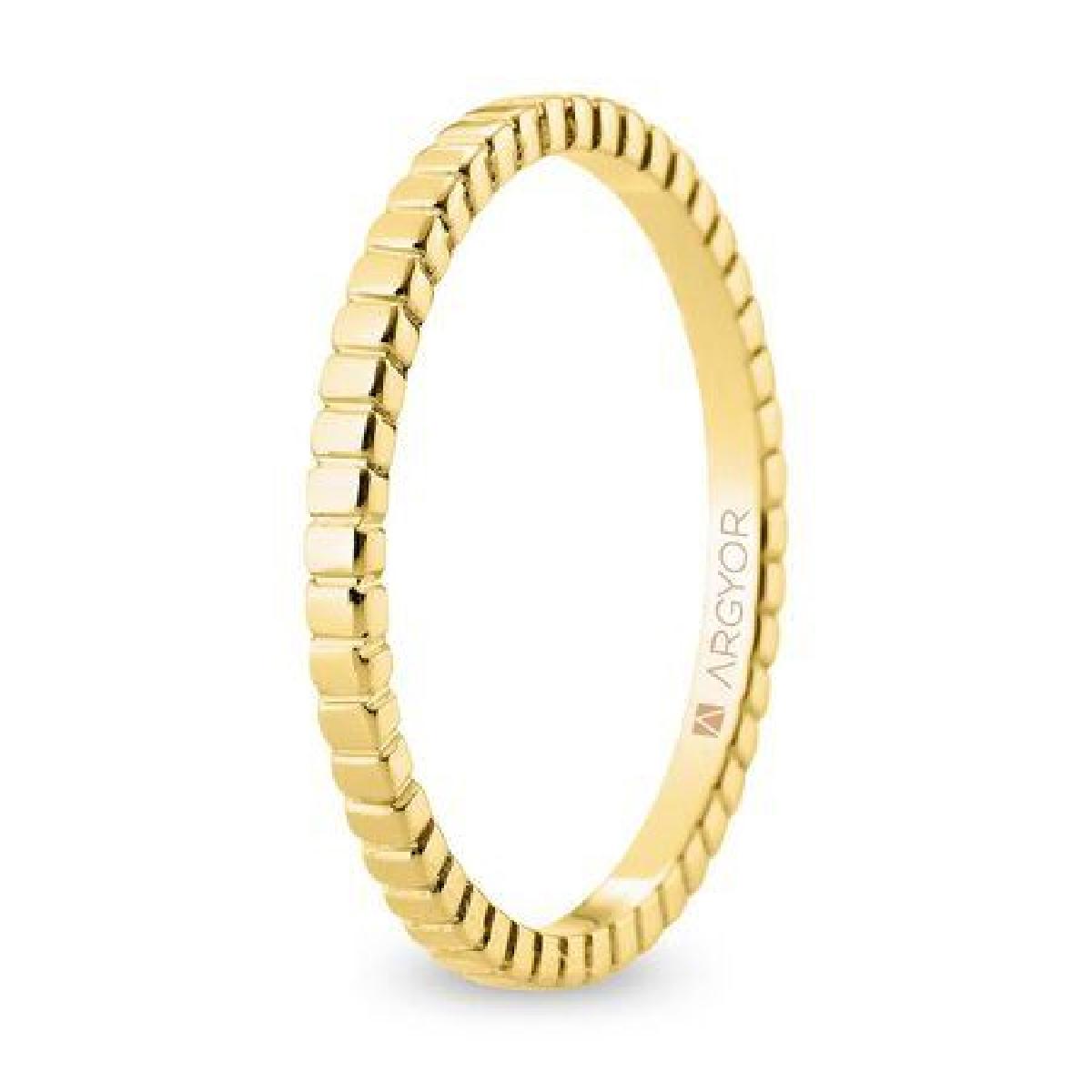 Alliances À Motifs Modèle Atrium AU750 Or Jaune 18 Carats ALOÏZE Pour Femme Collection