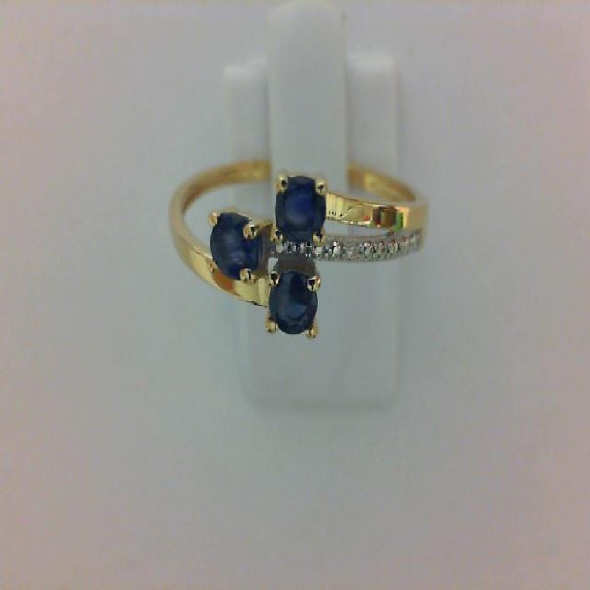 Pendentif AU375 Compositions de Pierres Bleues Or Jaune 9 Carats Saphir Sertissage