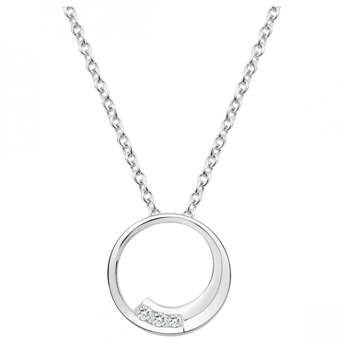 Collier Ras de Cou en Chaîne Géométrique Pour Femme Élégante et Contemporaine AG925 – Zirconium