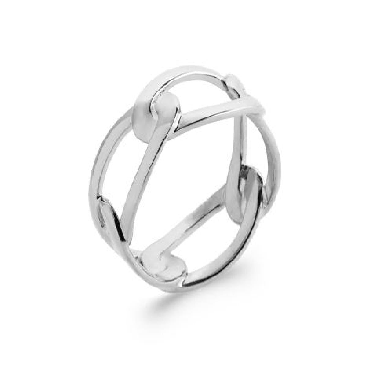 Bague AG925 Argent Massif Anneau Rond ALOÏZE Signature Édition Collection Héritage Artisanat Français
