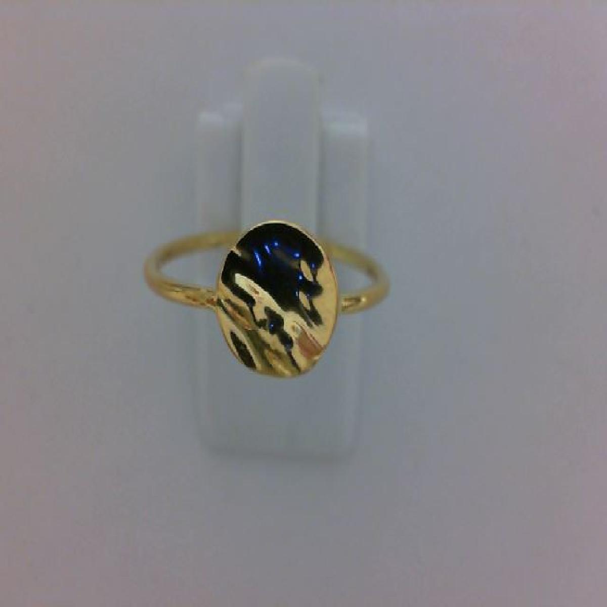Bague AU375 Tout Or Unicolore Anneau Rond Sans Sertissage Or Jaune 9 Carats Pour Femme