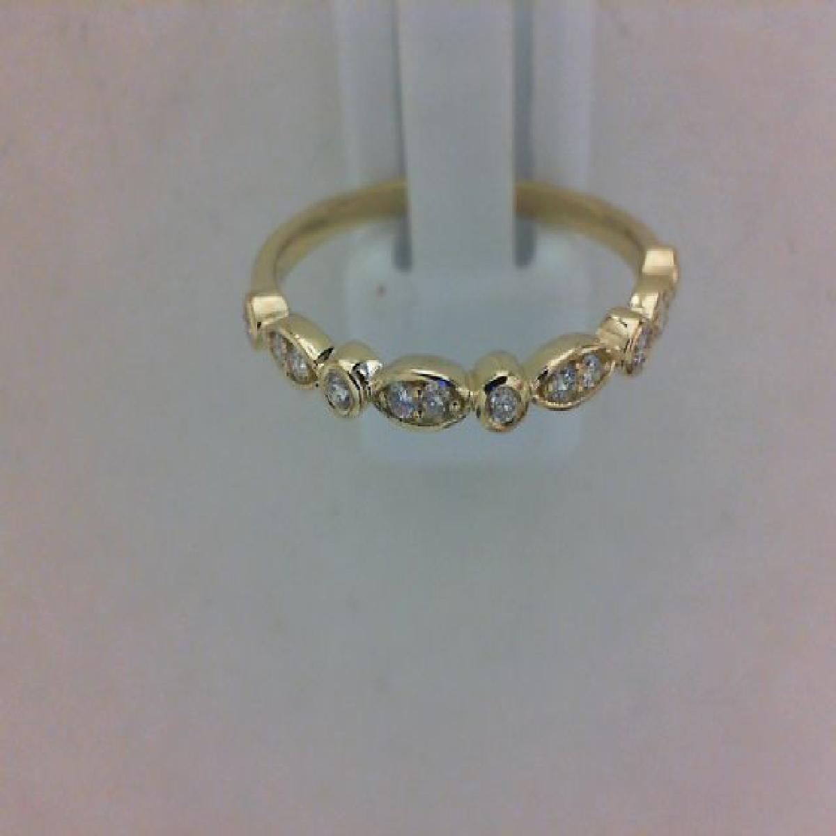 Alliance Demi-Tour Diamants AU750 – Or Jaune 750/1000, Sertis Ronds et Ovales, Ligne Contemporaine