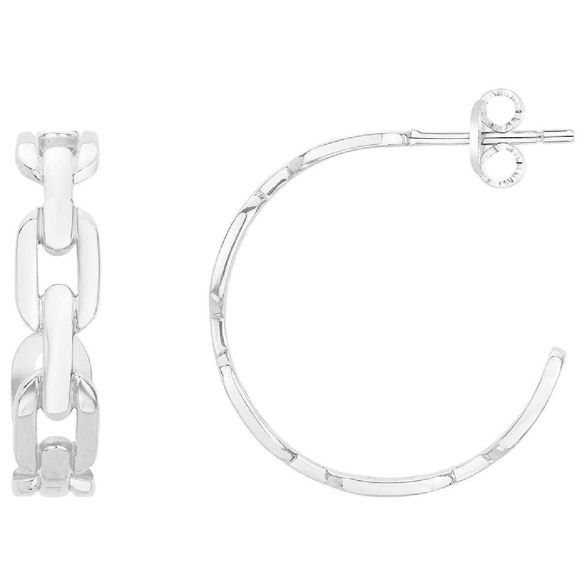 Créoles Dorm Pend Pamp Édition Classique Modèle Continu Héritage – Acier Inoxydable