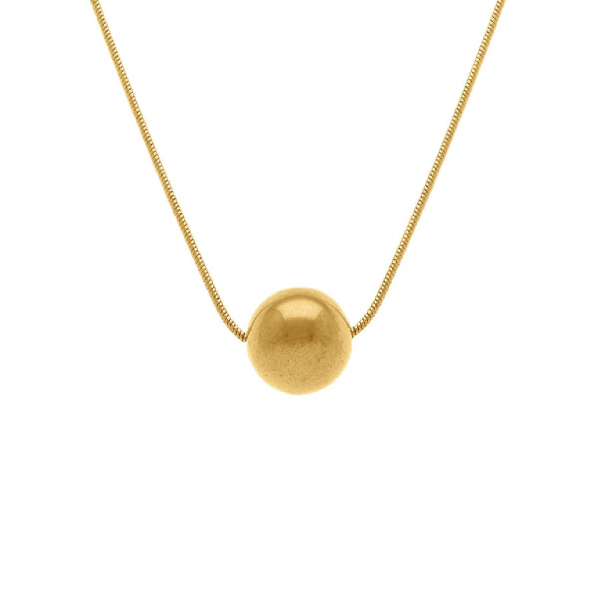 Collier Ras De Cou Fin Et Lisse Réglable En Chaîne Simple Modèle Aria – Acier Inoxydable