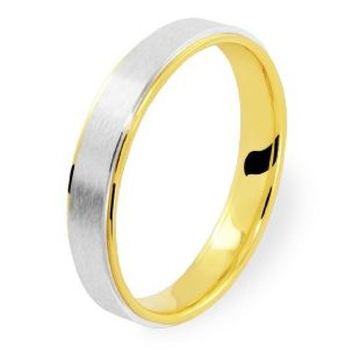 Alliances Lisses Pour Mariage Et Engagement À Vie Modèle AU750 – Or Jaune 18 Carats