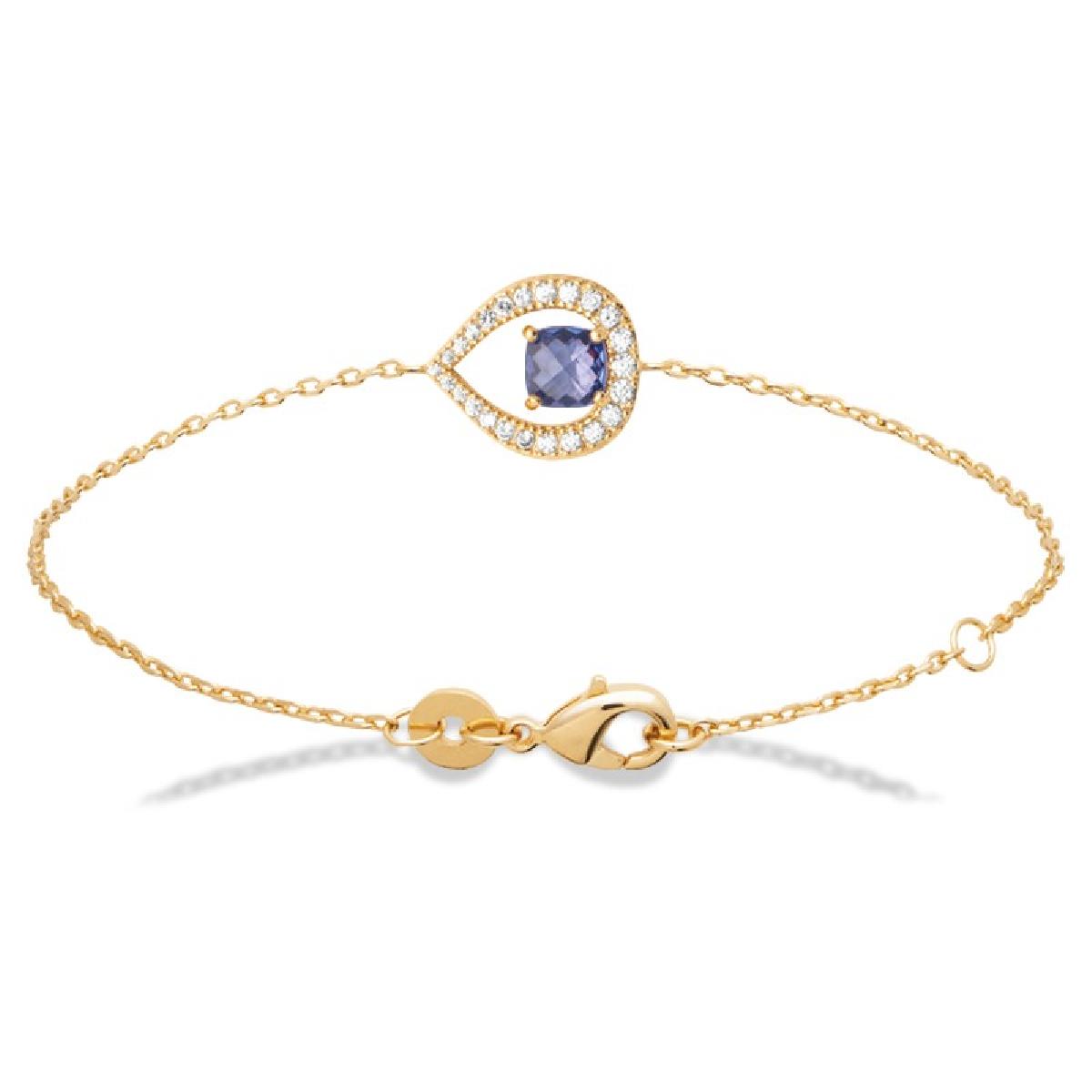 Gourmette En Maille Serpentine Longue Et Mince Finition Satinée YESSI – Or 18 Carats