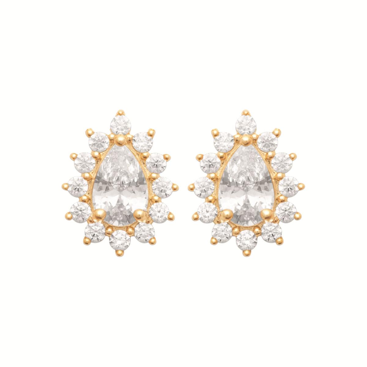 Paire de Boutons de Manchette Pierres Blanches Finement Taillées Rectangulaires – Zirconium
