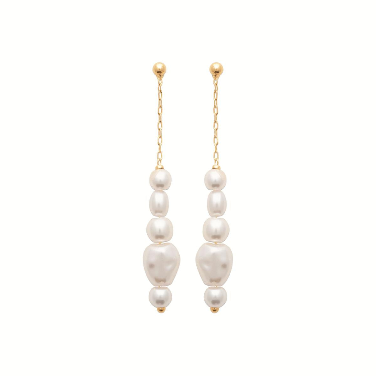Créoles PAM Dorm Or Blanc 18 Carats – Anneaux Circulaires Avec Fermoir Clip Satiné