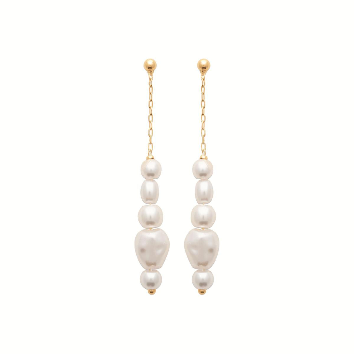 Créoles PAM Dorm Or Blanc 18 Carats – Anneaux Circulaires Avec Fermoir Clip Satiné