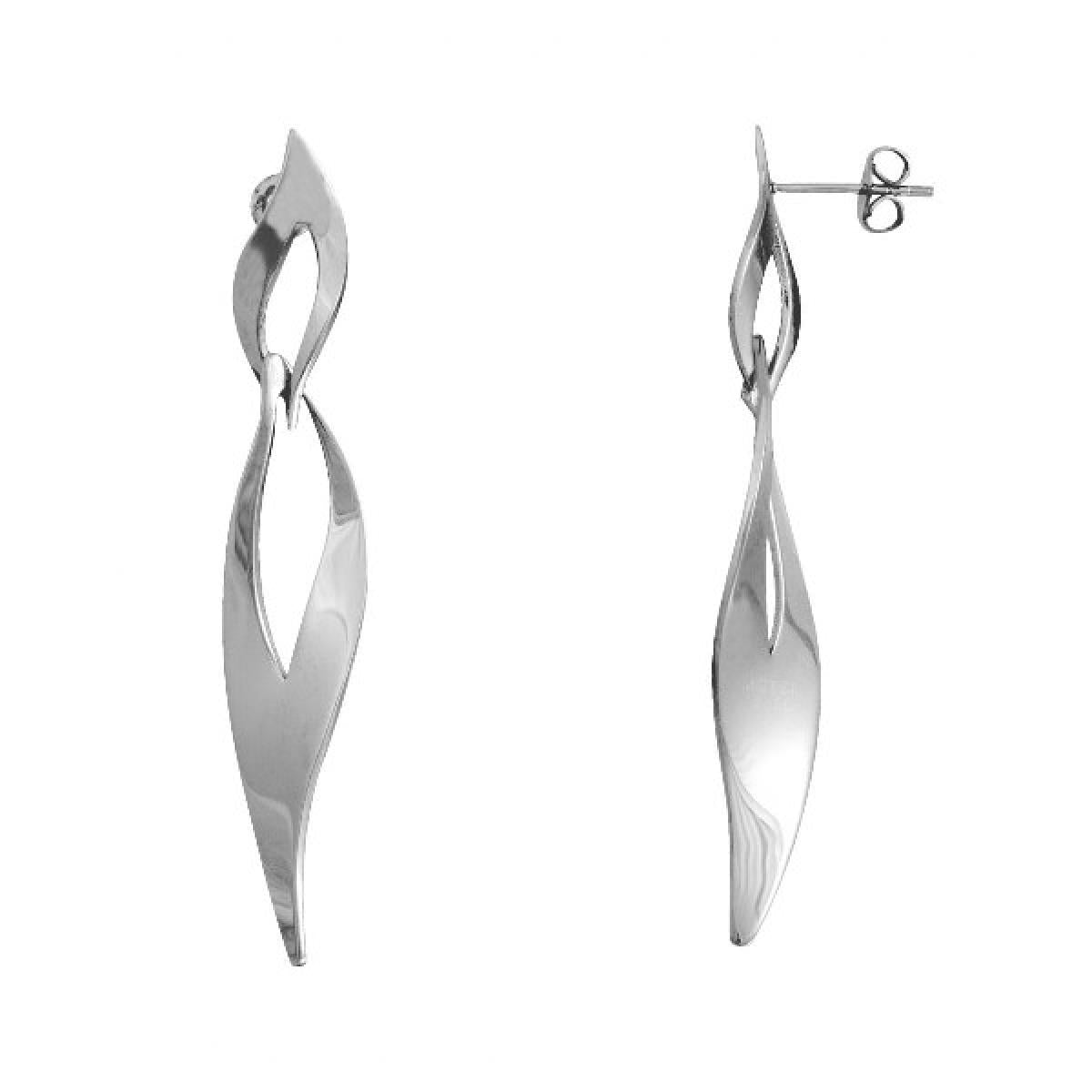 Boucles d'oreilles à Clip Hypoallergéniques Modèle Minimal Classique – Acier Inoxydable