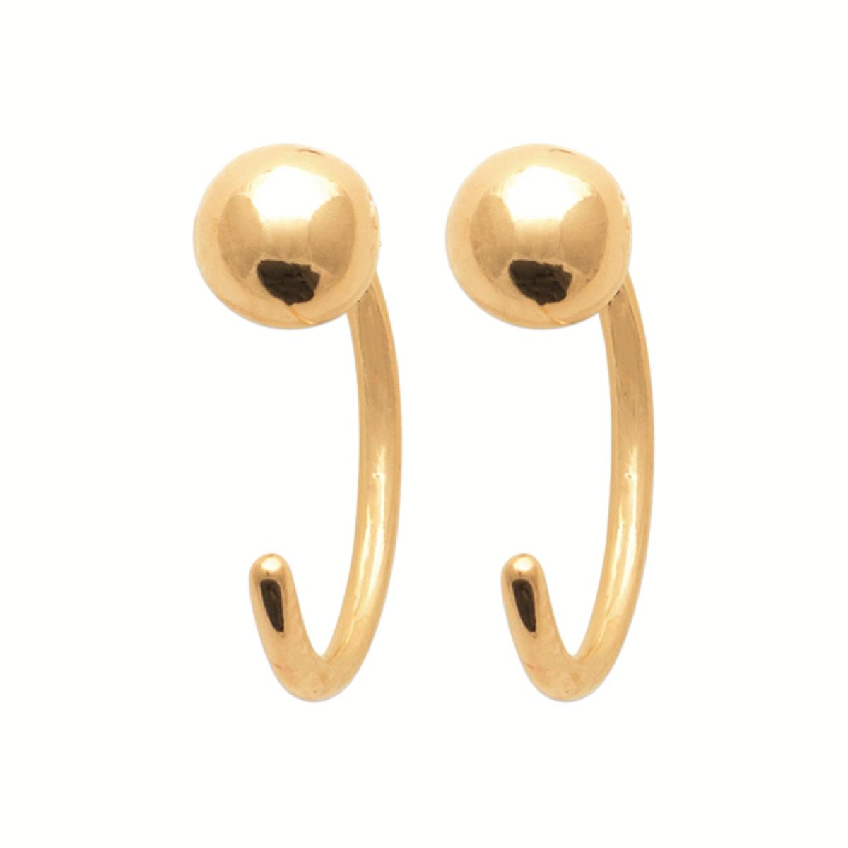 Créoles ALOÏZE Modèle Dorm Pend Pamp Classique Version 2026 – Or Jaune 18 Carats