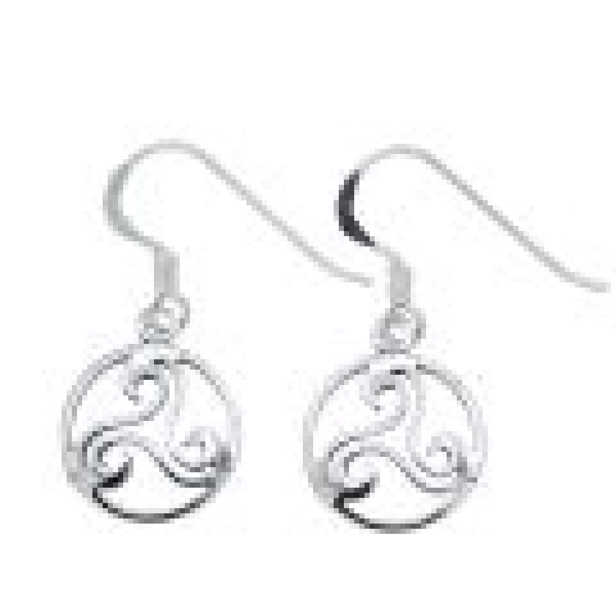 Créoles DORM PEND PAMP Edition Artisanale Ancestrale Fait Main Ornement Satiné – Argent 925